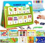 📚 qirptey busy book for kids: montessori toys for 3-5 year old boys and girls - toddler preschool learning activities with abc, numbers, colors, shapes - autism sensory educational toys for ages 3-5 logo