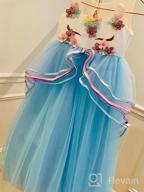 картинка 1 прикреплена к отзыву TTYAOVO Принцесса Платье Для Девочки: Длинное платье из тюля для цветочных девочек в костюме единорога от Amy Hernandez