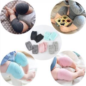 img 3 attached to 5 Pairs Of Unisex Baby Crawling Knee Pads With Anti-Slip Technology