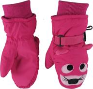 little waterproof mittens for girls – nice caps accessories ideal for cold weather логотип