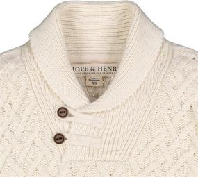 img 3 attached to 🧥 Hope Henry Letterman Sweater Cardigan for Boys: Classic and Comfy Clothing at Sweaters