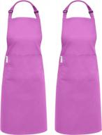 ruvanti aprons for men, women with pockets cotton enrich durable large xxl size for kitchen, workshop, bbq, chef apron logo