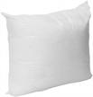 mybecca 18 x 18 sham stuffer square hypoallergenic pillow insert polyester, white logo