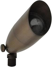 img 3 attached to Antique Brass Low Voltage Landscape Spot Light With Ground Spike And Free LED Bulb - MarsLG BRS1 ETL-Listed, Solid Brass, Directional, 36UL03BS