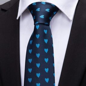 img 2 attached to Barry.Wang Classic Mens Silk Necktie, Pocket Square & Cufflinks Set - Perfect For Weddings & Business!