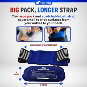 img 1 attached to 3-Piece Ice Pack Set: Reusable Hot & Cold Therapy Gel Wrap For Injury Recovery, Joint & Muscle Pain Relief (Rotator Cuff, Knees, Back & More)