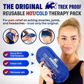 img 3 attached to 3-Piece Ice Pack Set: Reusable Hot & Cold Therapy Gel Wrap For Injury Recovery, Joint & Muscle Pain Relief (Rotator Cuff, Knees, Back & More)