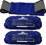 3-piece ice pack set: reusable hot & cold therapy gel wrap for injury recovery, joint & muscle pain relief (rotator cuff, knees, back & more) логотип