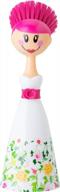 щетка для посуды бергамота кукол вигар 9-2/5 дюймов с напечатанным платьем логотип