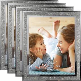 img 4 attached to Sparkle And Shine With Calenzana'S 4 Pack 8X10 Picture Frames - Perfect For Tabletop Display In Horizontal Or Vertical Orientation!