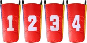 img 4 attached to Set Of 4 Sack Race Bags For Kids - 26.4" Hx12.6" W With Figure Markings, Perfect For Outdoor Parties, Picnics, Birthdays, And Family Reunions From Coolrunner