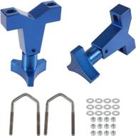 🔵 high-lift jack tube mount 1-2.5" (round/square) – compatible with tube bumpers, bull bars, roll cages, and roof racks (blue) | yeshma logo