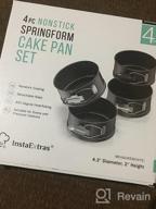 img 1 attached to Springform Cake Pan Set Of 3 (4, 7, 9 Inch) - Round Nonstick Baking Pans For Cheesecake, Tier Wedding Cakes And More - Removable Bottom Leakproof Bakeware Sets With Small Medium Large Sizes. review by Marc Alvarez