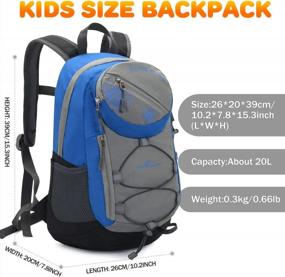 img 2 attached to Small Kids Hiking Backpack - Venswell Lightweight Daypack Sport Backpack For Boys & Girls