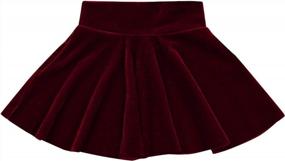 img 4 attached to Bowanadacles Toddler Pleated High Waist Princess Apparel & Accessories Baby Girls better for Clothing