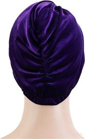 img 1 attached to Qhome Cap Luxury Velvet Headwrap Hair Care at Hair Accessories