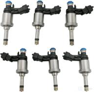 🔧 amrxuts 6pcs 12638530 fj994 fuel injectors 6 holes for buick enclave, lacrosse, allure, cadillac cts, sts, traverse, holden 3.6 - high quality & compatibility (2009-2011) логотип