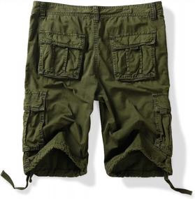 img 3 attached to Men'S Multi-Pocket Casual Cargo Shorts For Men By BUFOSA.