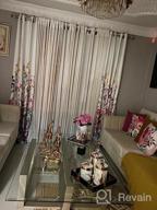 img 1 attached to Kotile Purple Floral Print Curtains - Grommet Top Room Darkening Thermal Insulated Living Room Drapes, 84 Inches Long (2 Panel Sets, 52 X84 Inch) review by Los Bizness