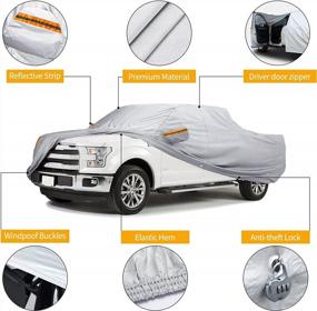 img 2 attached to Protect Your Pickup Year-Round With Heavy-Duty Waterproof Car Cover - Universal Fit (Length Up To 210 Inch)