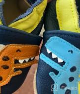 img 1 attached to 👟 IEvolve Navy Blue Dinosaur Boys' Prewalker Moccasins Shoes - Ideal for Slippers review by Daniel Taylor