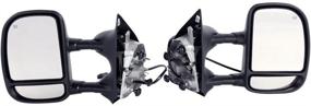 img 2 attached to 🔌 Towing Mirrors Replacement for 1999-2007 Ford F250 F350 F450 F550 Super Duty 2001-2005 Ford Excursion Tow Mirrors Power Heated LED Signal Light Side Mirrors - Top-Quality Replacement Mirrors