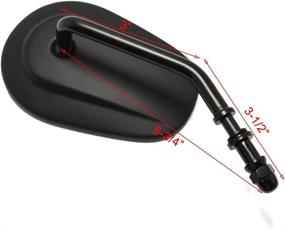 img 1 attached to 🏍️ Enhance Your Harley Davidson XL 883 1200 with Sleek Black Matte Motorcycle Side Mirrors!