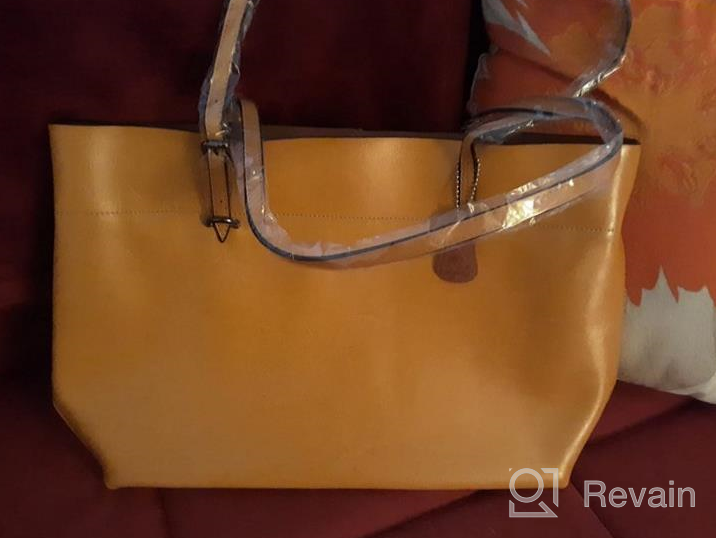 img 1 attached to Covelin Women'S Genuine Leather Tote - Soft, Stylish Shoulder Bag review by Everald Mendez