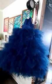 img 5 attached to Платье для цветочной девочки с кружевной спинкой из Тюля и оборками в Майами - отличный выбор для свадебной церемонии.