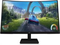 hp x32c curved 165hz fhd gaming monitor - 31.5" certified display with 1920x1080p resolution and 1 audio jack (out), va panel type logo