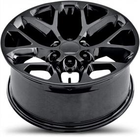 img 1 attached to Topline Replicas - V1182 Compatible With GMC Sierra Snowflake Gloss Black Wheel 24X10"/6X5.5"/+27Mm Offset