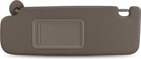 img 4 attached to Toyota 4Runner 2004-2008 Left Driver Side Sun Visor Replacement 74320-3D050-B0 Beige