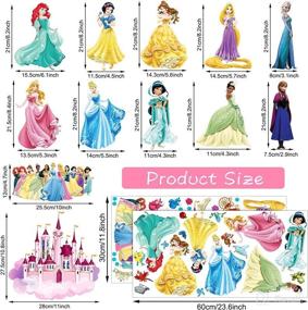 img 3 attached to 👑 Enchanting Princess Wall Decals: Stunning Removable Stickers for Girls' Bedroom and Nursery Decoration