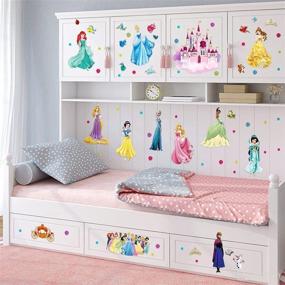 img 2 attached to 👑 Enchanting Princess Wall Decals: Stunning Removable Stickers for Girls' Bedroom and Nursery Decoration