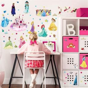 img 1 attached to 👑 Enchanting Princess Wall Decals: Stunning Removable Stickers for Girls' Bedroom and Nursery Decoration