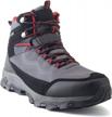 men's waterproof lightweight hiking boots | silentcare non slip mid-rise outdoor work trekking mountaineering ankle winter shoes logo
