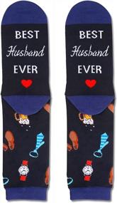 img 2 attached to Веселые и удобные носки HAPPYPOP для мужчин, женщин и членов семьи — с забавными высказываниями для сына, дяди, мужа, тети, бабушки и мамы