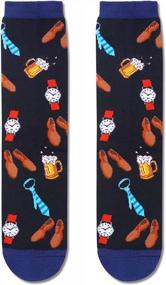 img 1 attached to Fun And Comfy HAPPYPOP Socks For Men, Women And Family Members - With Funny Sayings For Son, Uncle, Husband, Aunt, Grandma, And Mom