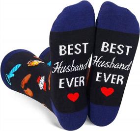 img 4 attached to Fun And Comfy HAPPYPOP Socks For Men, Women And Family Members - With Funny Sayings For Son, Uncle, Husband, Aunt, Grandma, And Mom