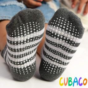 img 2 attached to Keep Your Little One Safe And Comfy With CUBACO Non-Skid Baby Socks - Set Of 12 Pairs
