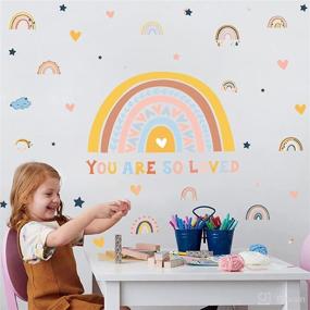 img 3 attached to Радужные наклейки на обои в классе Playroom