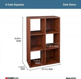 img 2 attached to Dark Cherry 6-Cube ClosetMaid 4104 Cubeicals Organizer - Get Organized Today!
