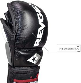 img 3 attached to Revgear Pro Series MS1 MMA Кожаные перчатки для тренировок и спарринга с превосходной защитой Great Crossover