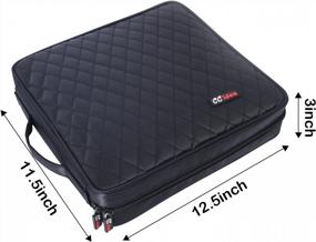 img 3 attached to 200 Capacity CD/DVD Case Holder - Portable Wallet Disc Storage Binder For Car, Home, Office & Travel