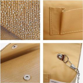 img 1 attached to Dasein Frosted Crossbody Handbags: Stylish Envelope Women's Handbags, Wallets, Clutches & Evening Bags