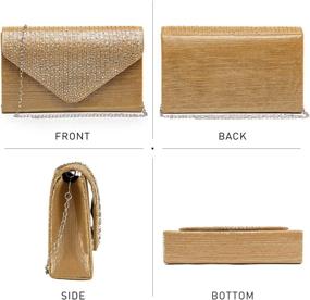 img 3 attached to Dasein Frosted Crossbody Handbags: Stylish Envelope Women's Handbags, Wallets, Clutches & Evening Bags