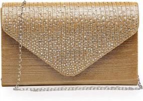 img 4 attached to Dasein Frosted Crossbody Handbags: Stylish Envelope Women's Handbags, Wallets, Clutches & Evening Bags
