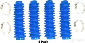 img 4 attached to 🔵 Aftermarket Blue Shock Absorber Boot Cover JSP Brand ROU-87151 Replacement for Rough Lifted 4x4 Jeep ORV Universal (4-Pack)