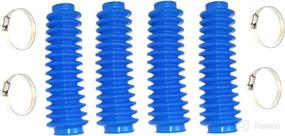 img 1 attached to 🔵 Aftermarket Blue Shock Absorber Boot Cover JSP Brand ROU-87151 Replacement for Rough Lifted 4x4 Jeep ORV Universal (4-Pack)