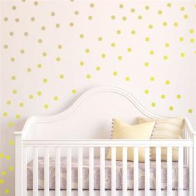 img 2 attached to 🎨 Innovative Stencils Polka Dot Wall Decals: Fun and Easy Peel and Stick Circle Stickers for Nursery and Kids Room Decor